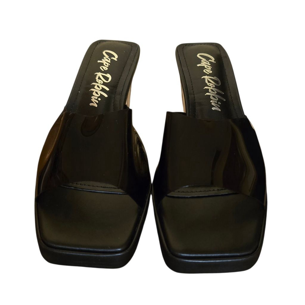 NWT Cape Robbin Black DIONNE HEEL Heels Size 7